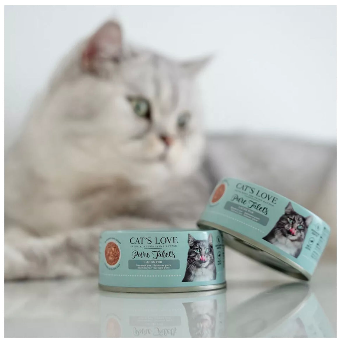 Cat's Love Pure Filets - Filetitos naturales para gato (100gr) - Salmón