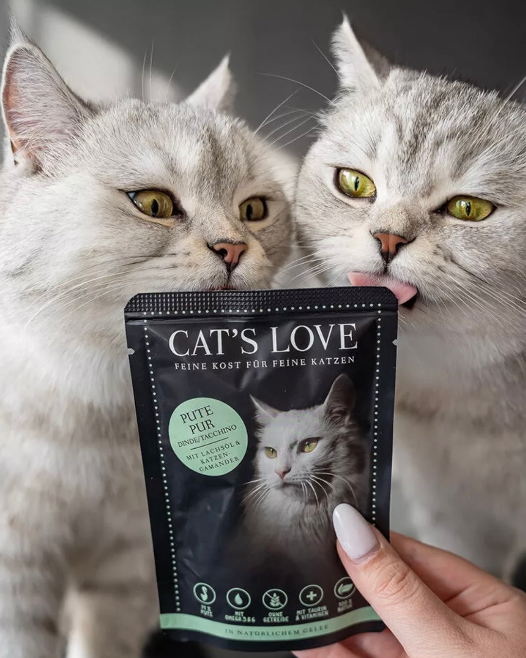 Cat's Love sobres Pavo (85 gr)