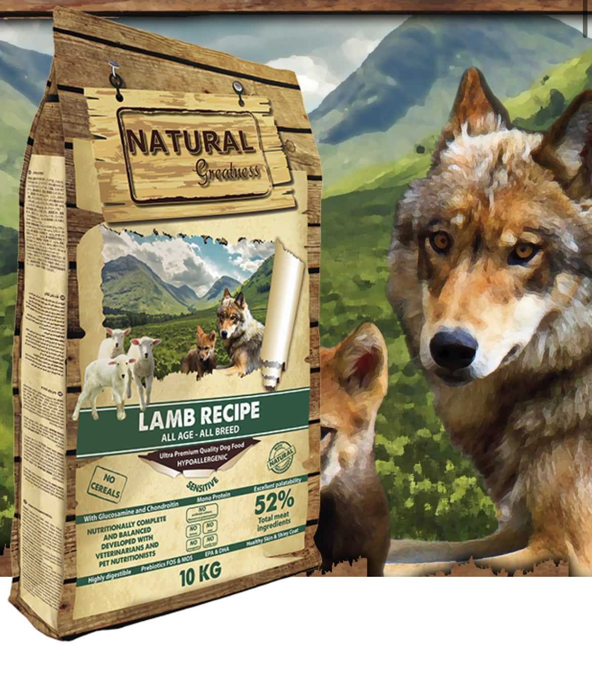 Natural Greatness Puppy Starter - Receta de Cordero 🐑