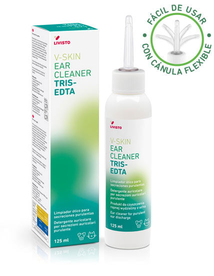 Limpiador de Oídos para Perros y Gatos V-Skin con Aloe Vera