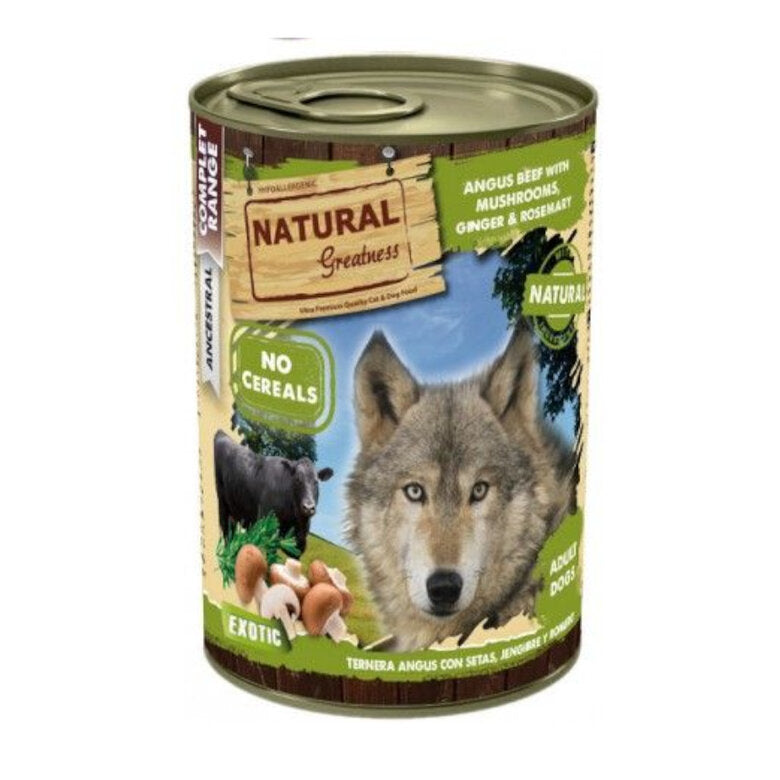 🐂🍄🌿 Natural Greatness – Receta Ancestral Angus con Setas, Jengibre y Romero – 400 g