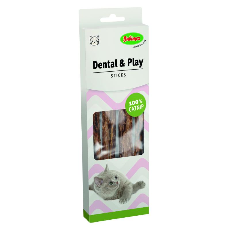 Sticks dentales con catnip para gatos