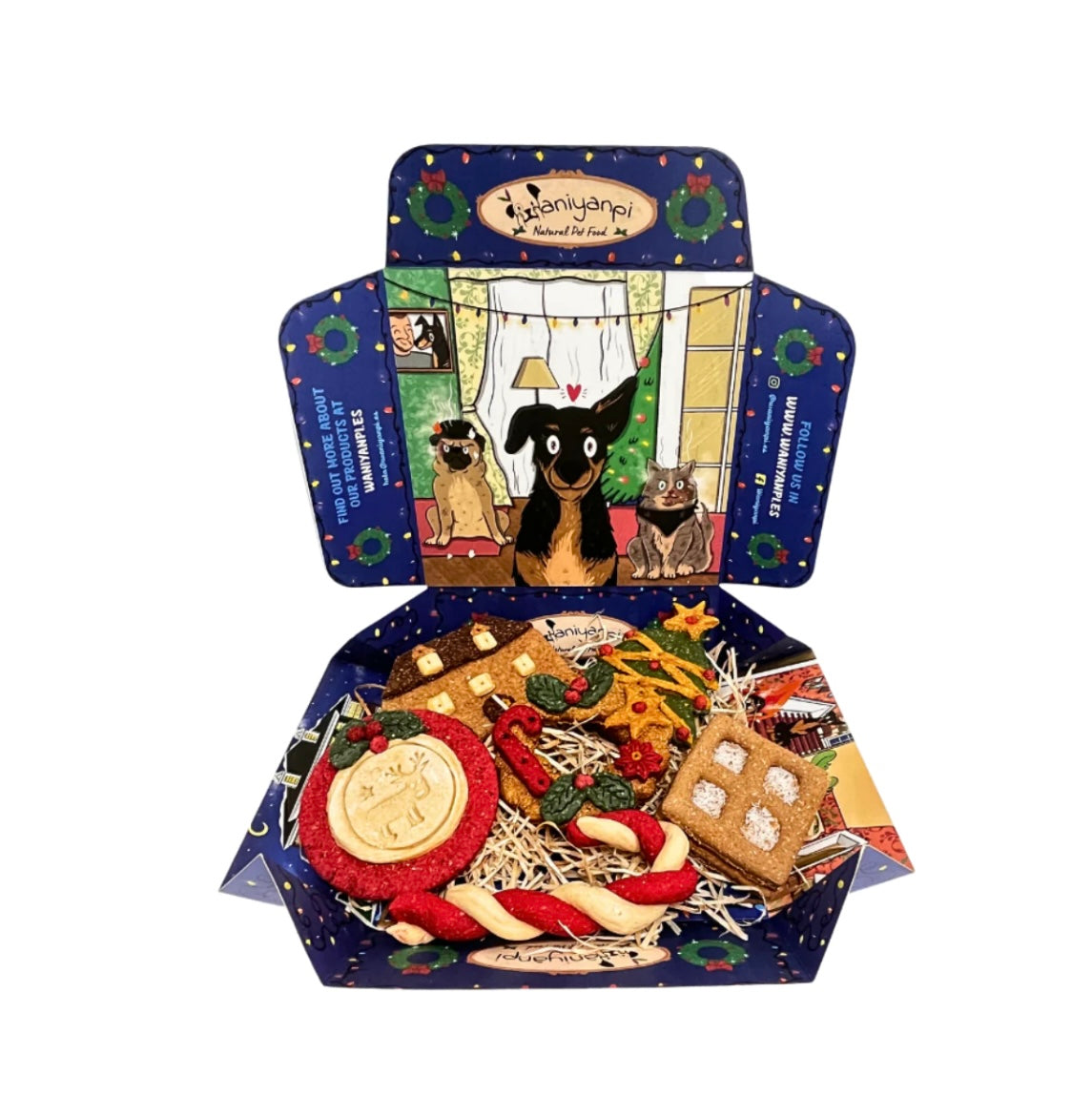 Dog Home Alone Box - Caja de galletas de Navidad