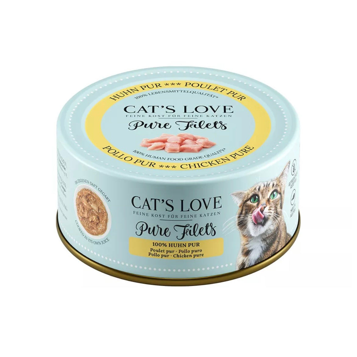 Cat's Love Pure Filets - Filetitos naturales para gato (100g) - Pollo