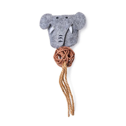 🐱 Elefante de fieltro con catnip