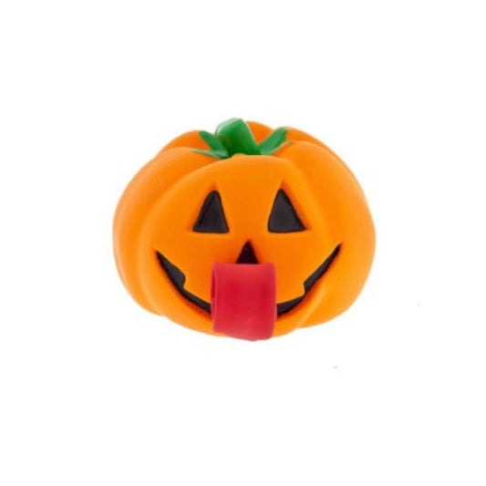 🎃 Calabaza de látex con squeaker – ¡saca la lengua al apretarla!