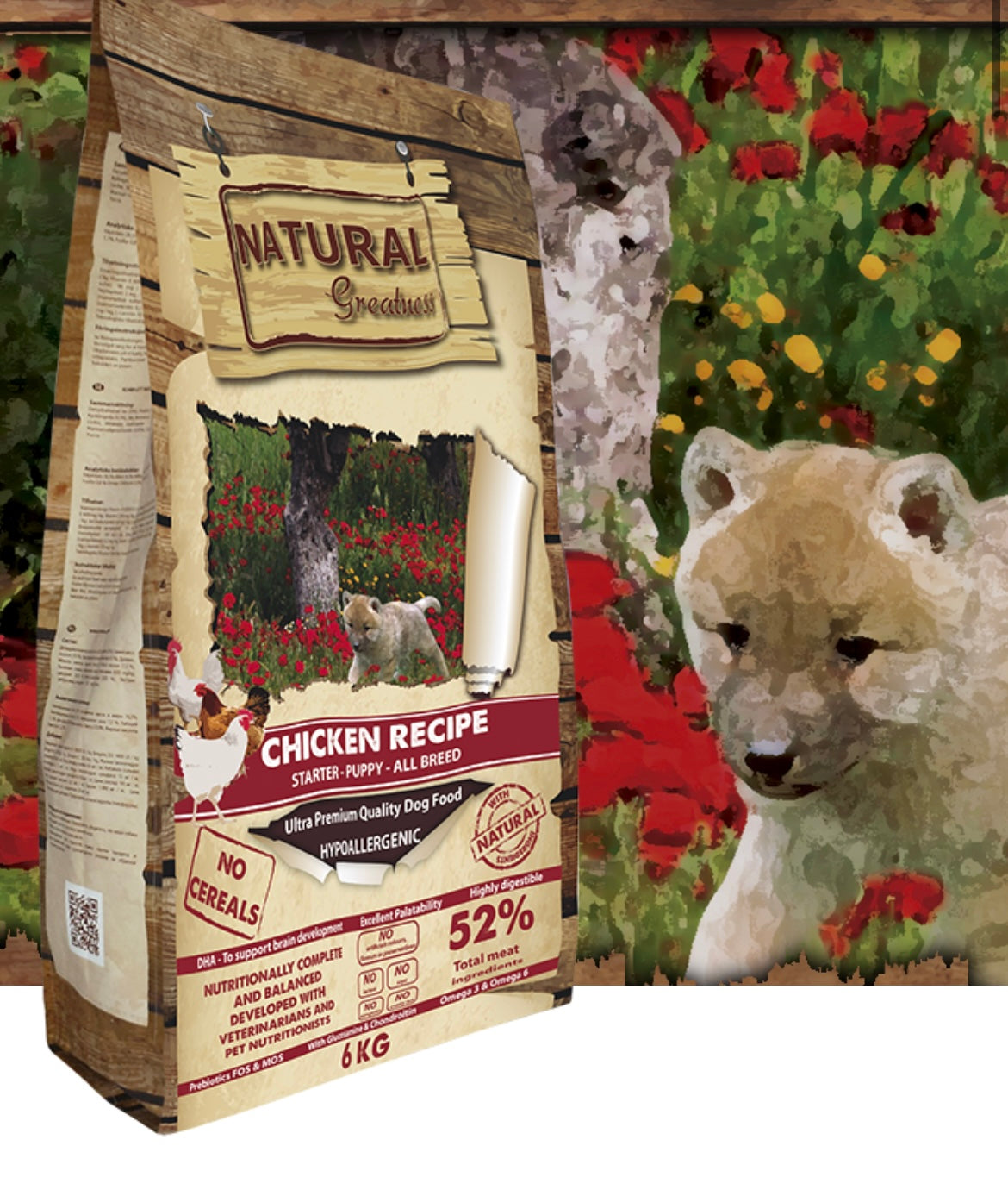 Natural Greatness Puppy Starter - Pollo