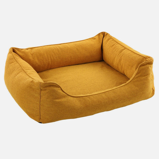 Cama Dijon  – Diseño Rectangular y Octogonal, Color Mostaza