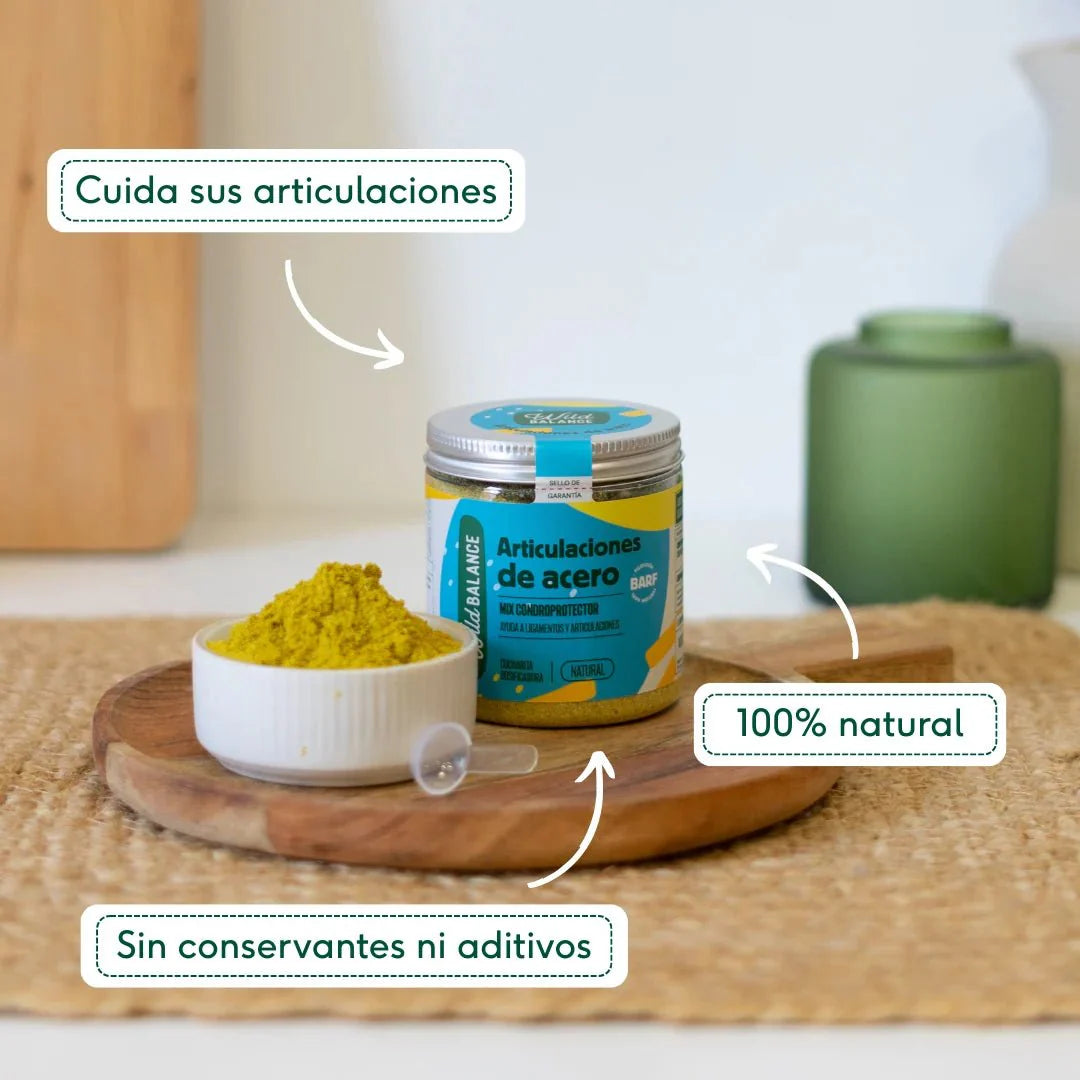 Articulaciones de Acero | Suplemento natural para la movilidad de perros y gatos