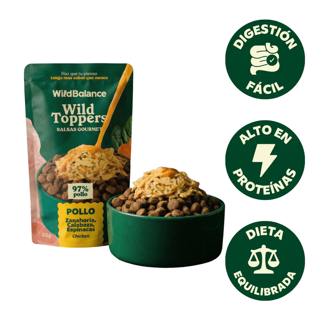 Toppers Wild Balance | Mejora el pienso de tu perro de forma natural