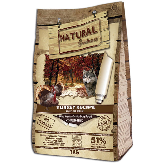 🍗 Pienso Natural Greatness Receta de Pavo