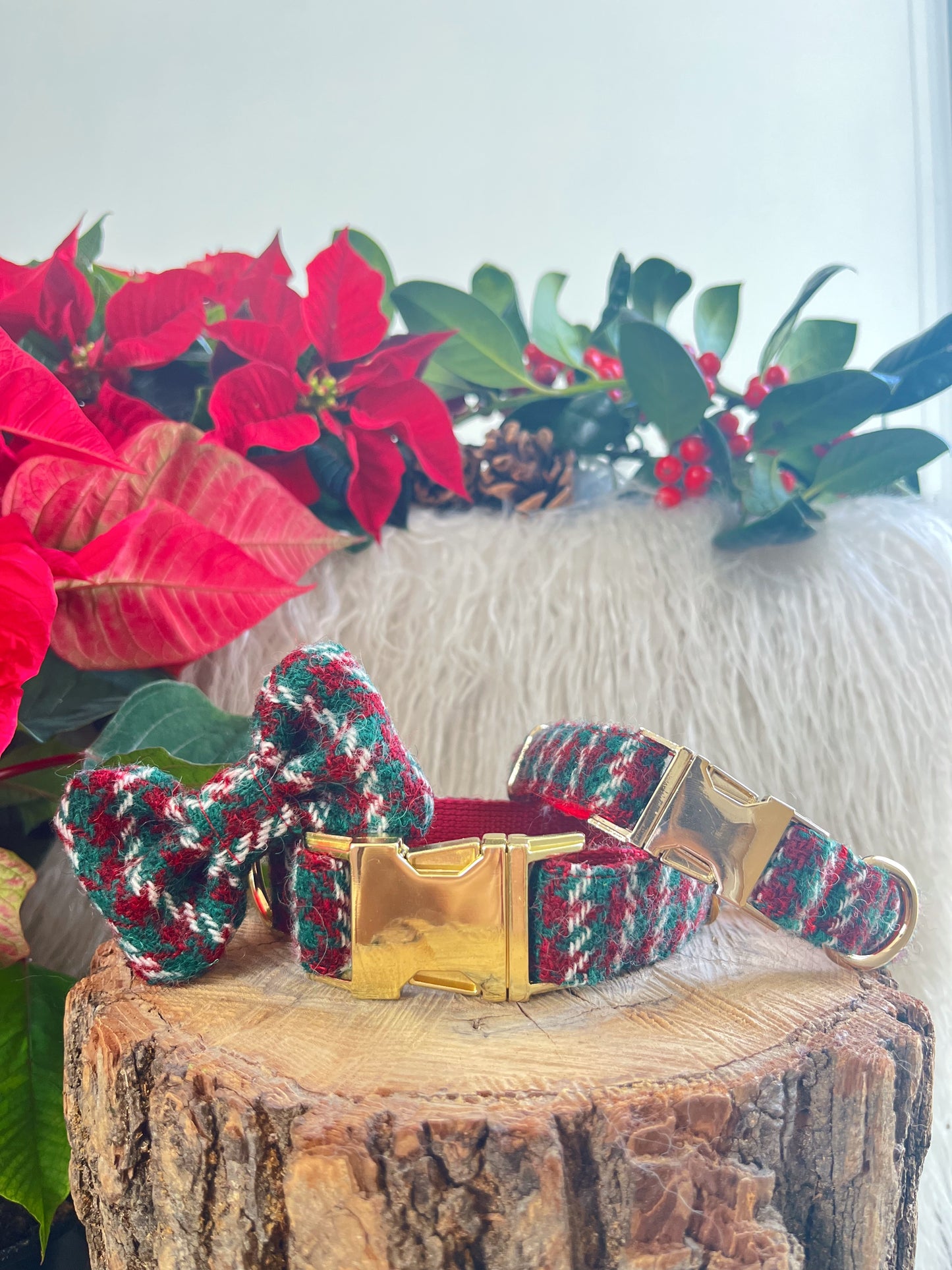 Collar y Pajarita Harris Tweed Christmas Time